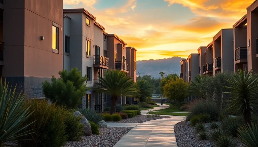 Explore beautiful apartments in El Mirage featuring modern designs and landscaped surroundings.