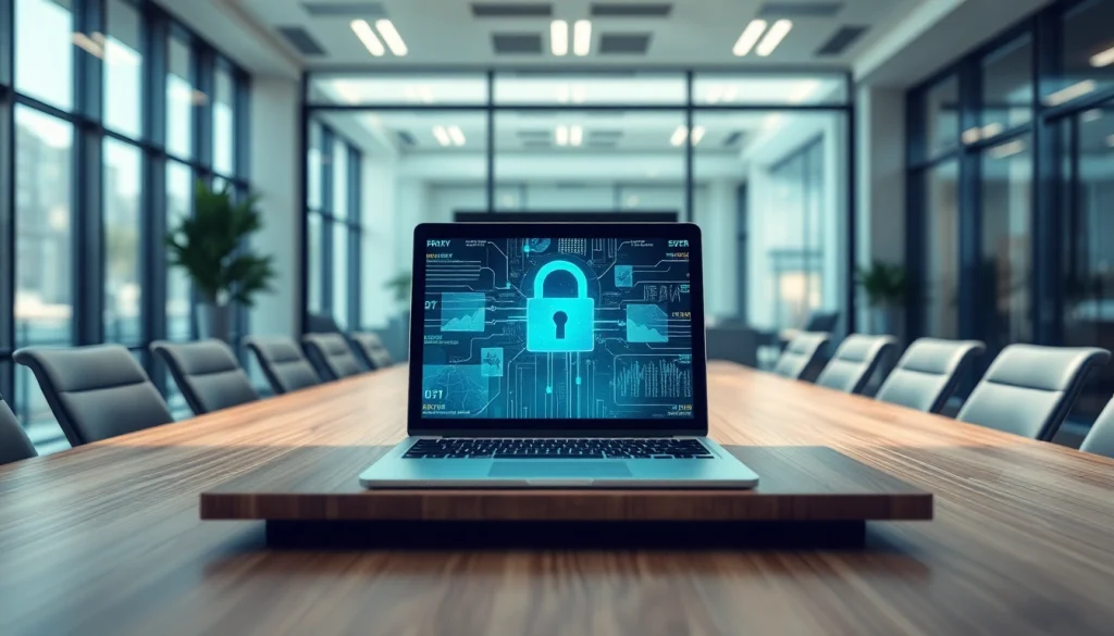 Streamline your online anonymity with a proxy server online solution featured in a modern office.