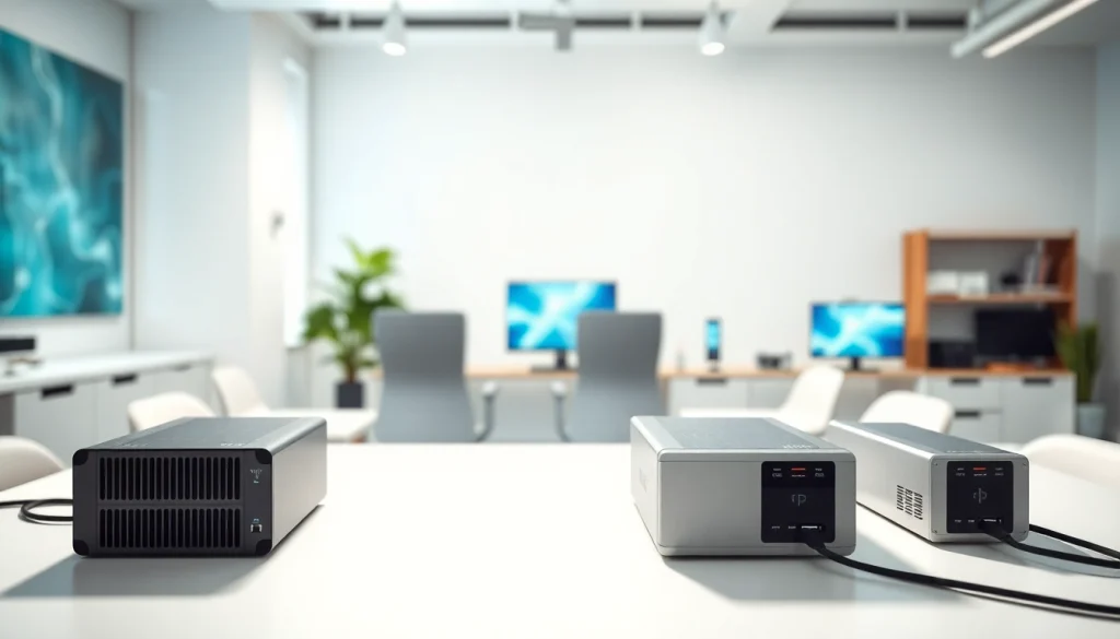 TPower energy solutions prominently displayed in a modern office setting showcasing innovation.