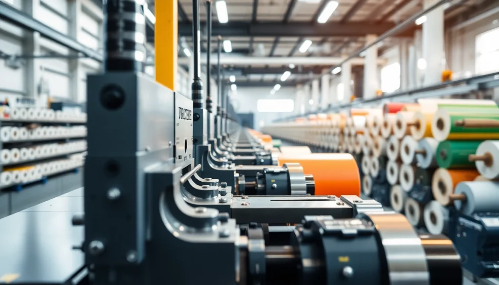 Precision die cutting operation showcasing advanced machinery and precision workmanship.