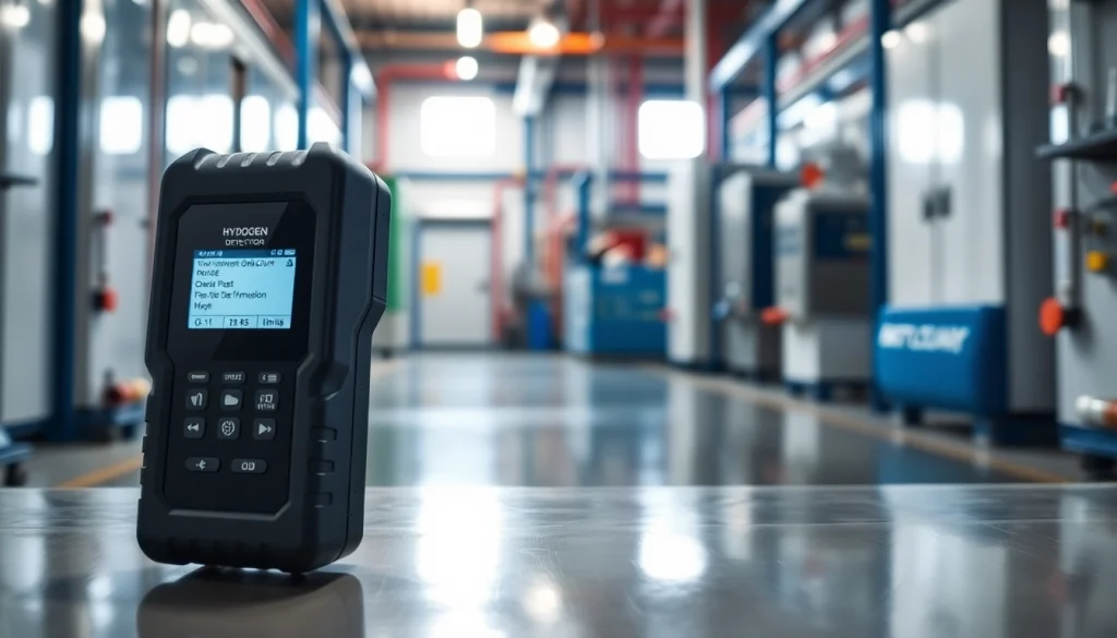 Inspecting a reliable hydrogen detector in a safety-focused environment for industrial use.