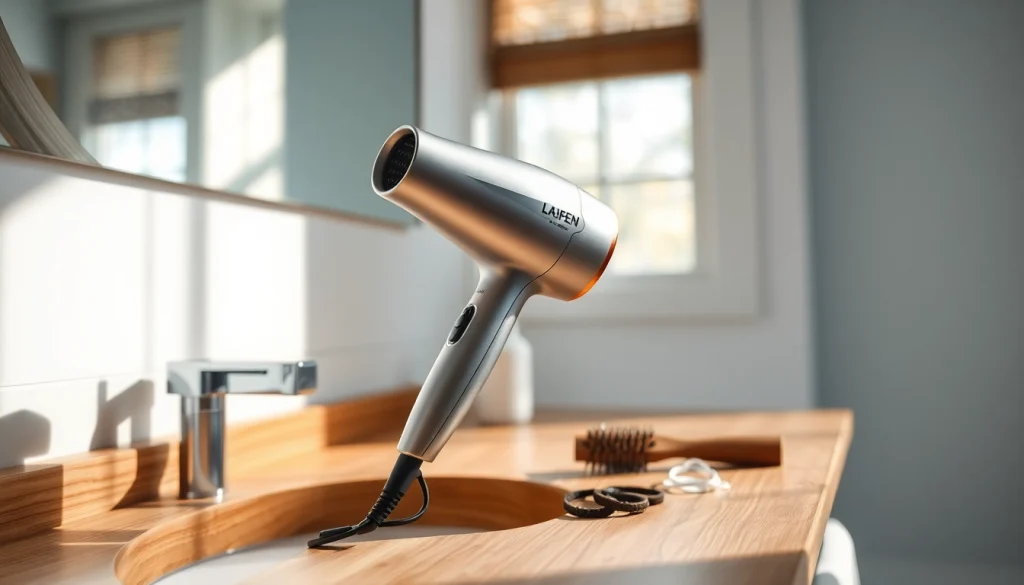 Revitalize your hair with the laifen hair dryer showcasing its sleek design and performance.