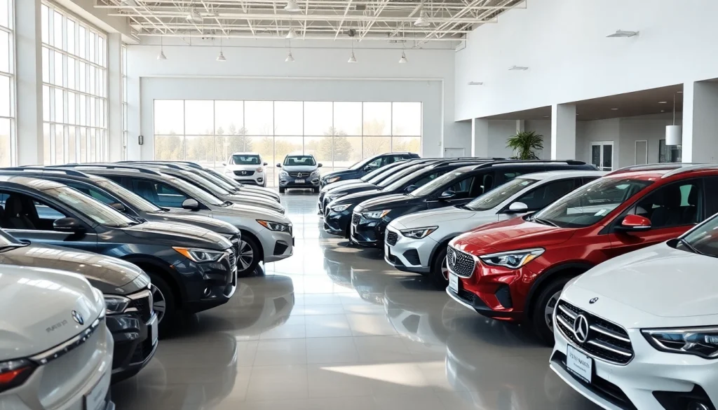 Discover quality options to find used vehicles in a vibrant automotive showroom.