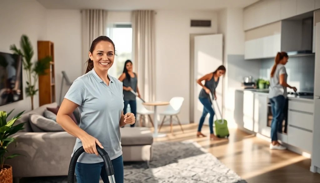 Bond cleaning Logan professionals thoroughly cleaning an apartment for a fresh move-out experience.