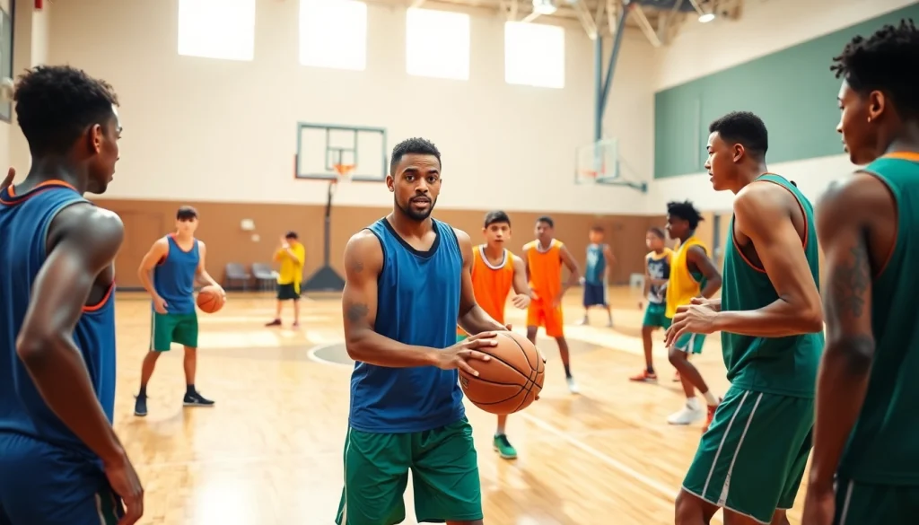 Train with the passionate young athletes at Takeover Basketball Academy, showcasing intensive skill development.