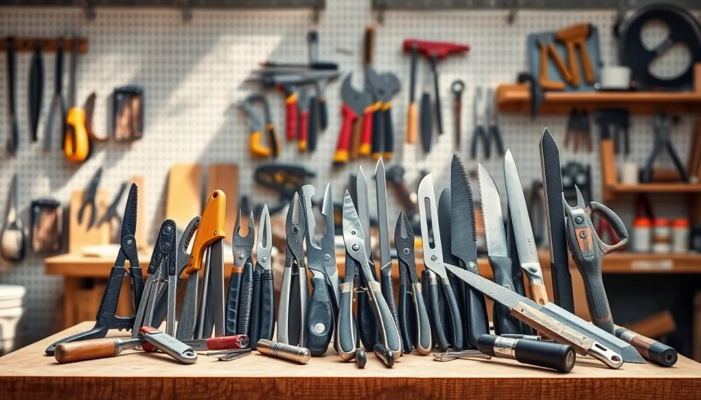 Showcasing high-quality cutting equipment in a professional workshop environment.