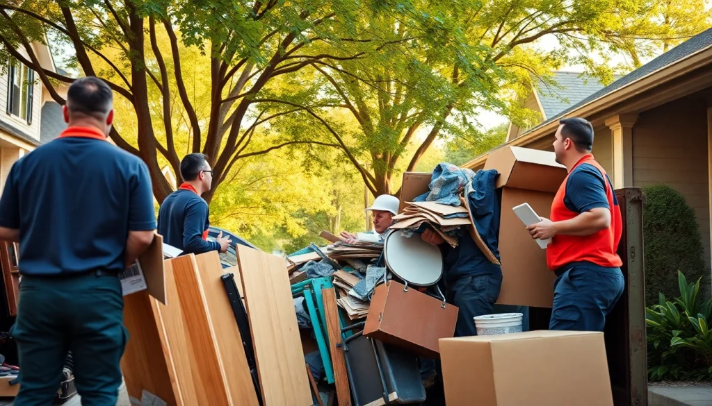 Engage a professional junk removal service to efficiently clear your clutter with expert teamwork.
