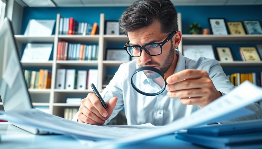 Determine if a document is real through expert verification methods in a professional setting.