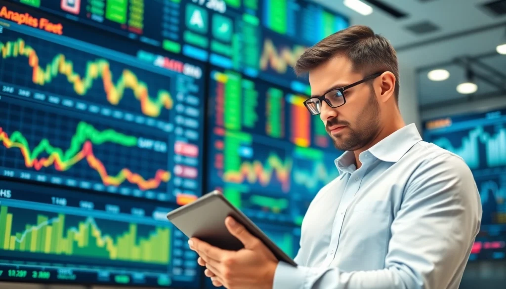 Analyze stocks effectively with an ai stock picker in a modern financial office setting.
