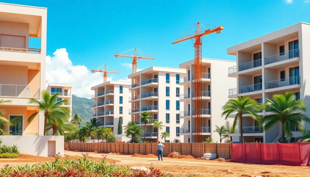 Showcasing a Promoteur immobilier neuf La Réunion amidst vibrant property development.