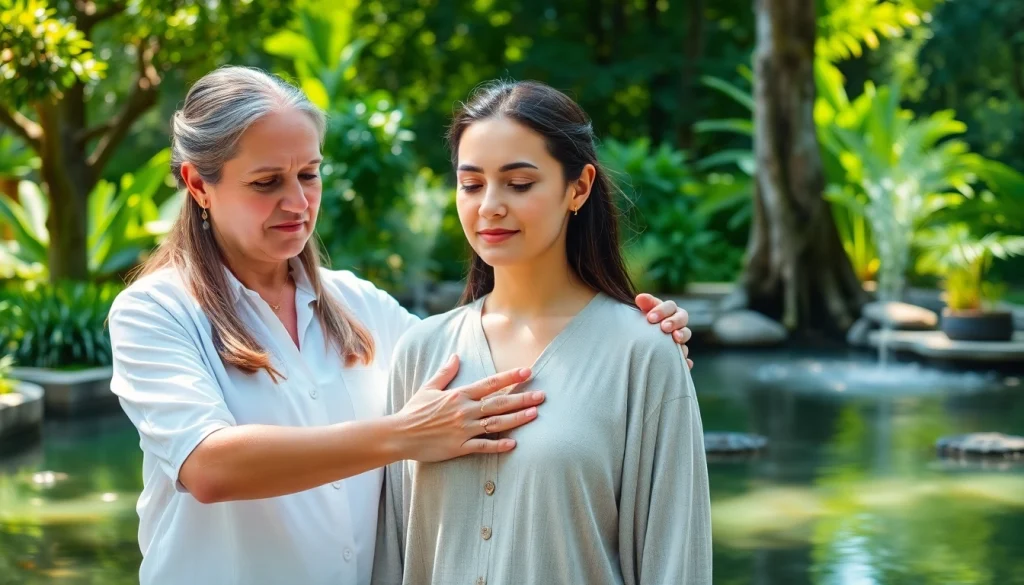 Experience healing at lovehealingexpansion.ca with a professional healer guiding in a tranquil setting.