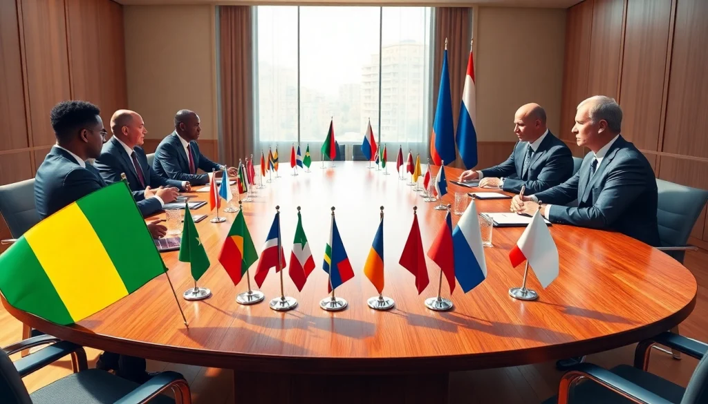 Africa Russia summit news highlights leaders discussing crucial partnerships at a diplomatic table.