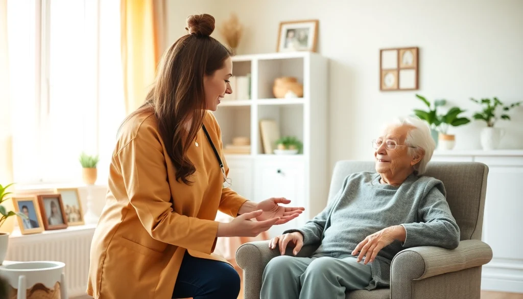 Providing compassionate in home care austin tx with a dedicated caregiver supporting a senior.