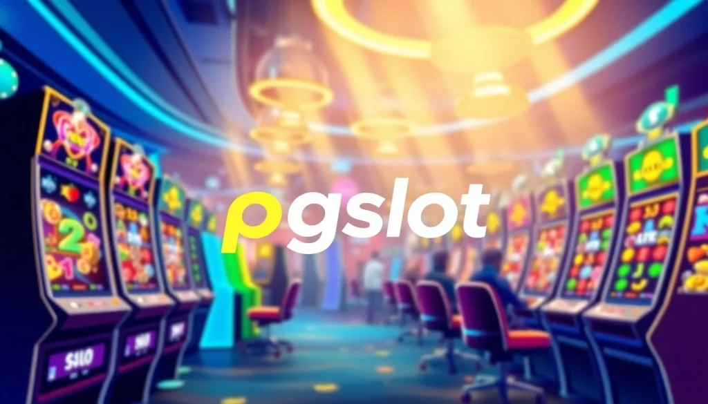 Experience the thrill of pgslot with vibrant digital slot machines and energetic casino atmosphere.