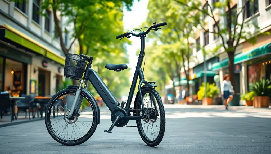 Riding an ebike Singapore through urban streets, showcasing its modern design and eco-friendly appeal.