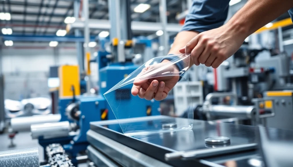 Apply precision adhesive film from https://www.makobond.com/adhesives-films in an industrial setting