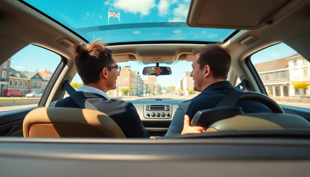 Autorijschool Utrecht met ervaren instructeur die lesgeeft aan een student in een moderne auto.