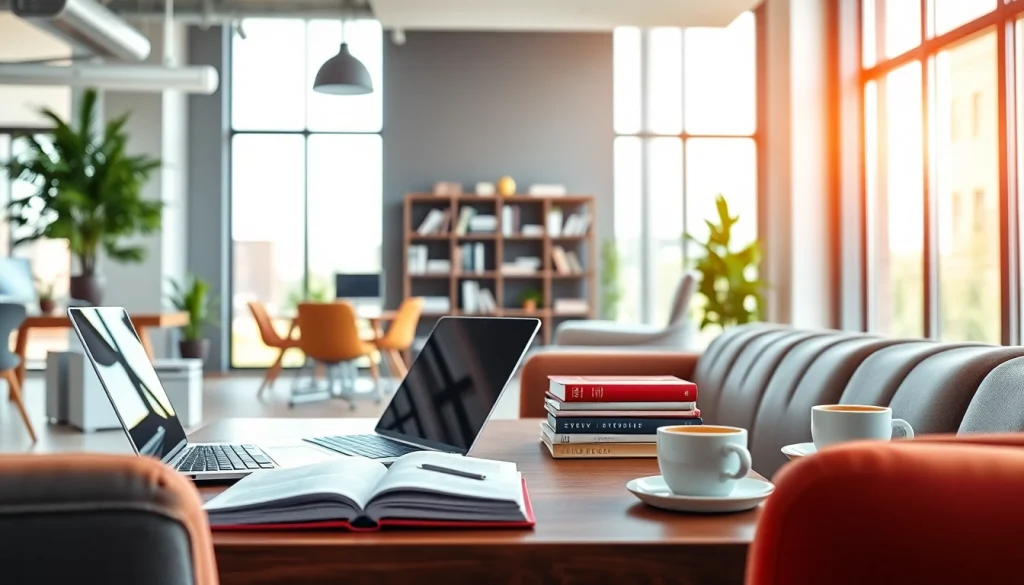 Engaging view of Reverbtime Magazine in a modern workspace fostering collaboration and creativity.