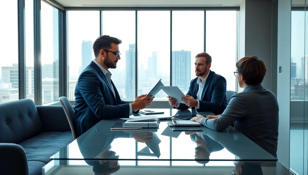 PedroVazPaulo consulting with a client in a modern office setting, showcasing strategic insights.