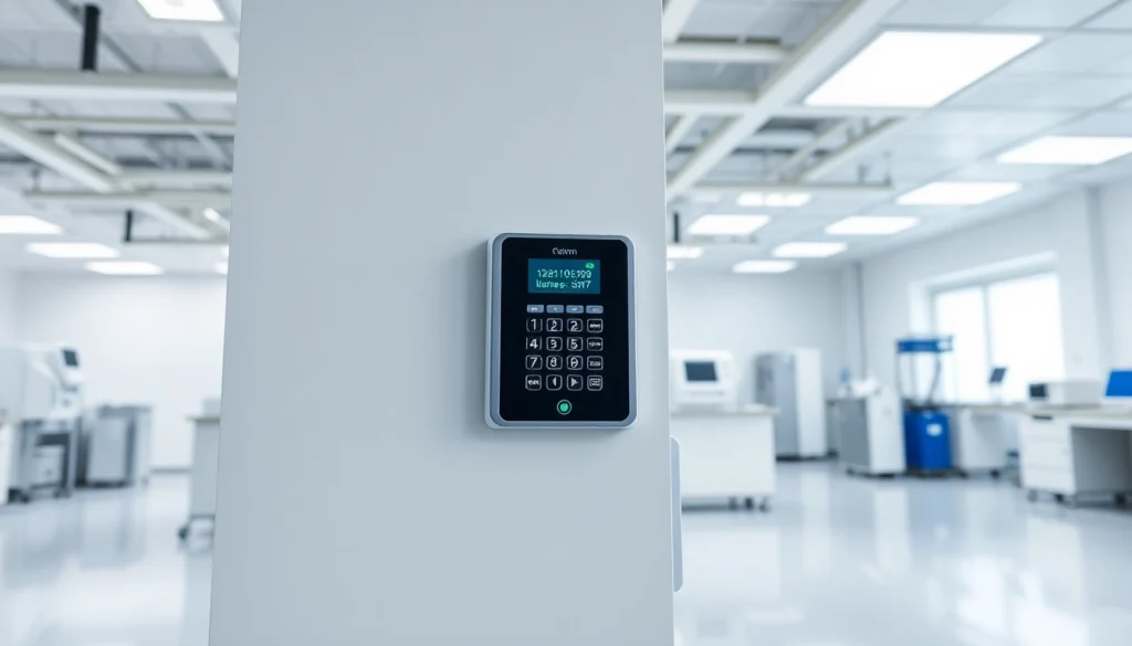 Enhance communication with a Pharmaceutical Plants & Clean Rooms Intercom System featured in a sterile setup.