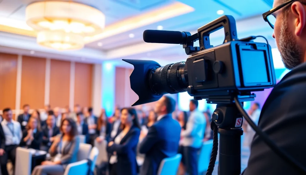 Capture Miami Corporate Event Videography Photography moments with professional videographer in action.