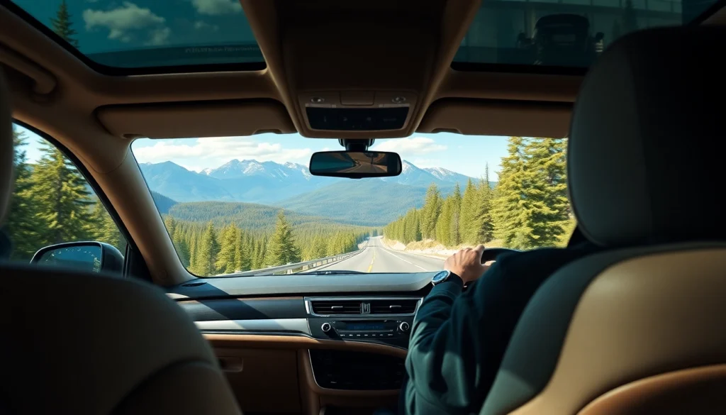 Experience seamless YVR to Whistler car service with a luxurious SUV journey through stunning mountain scenery.