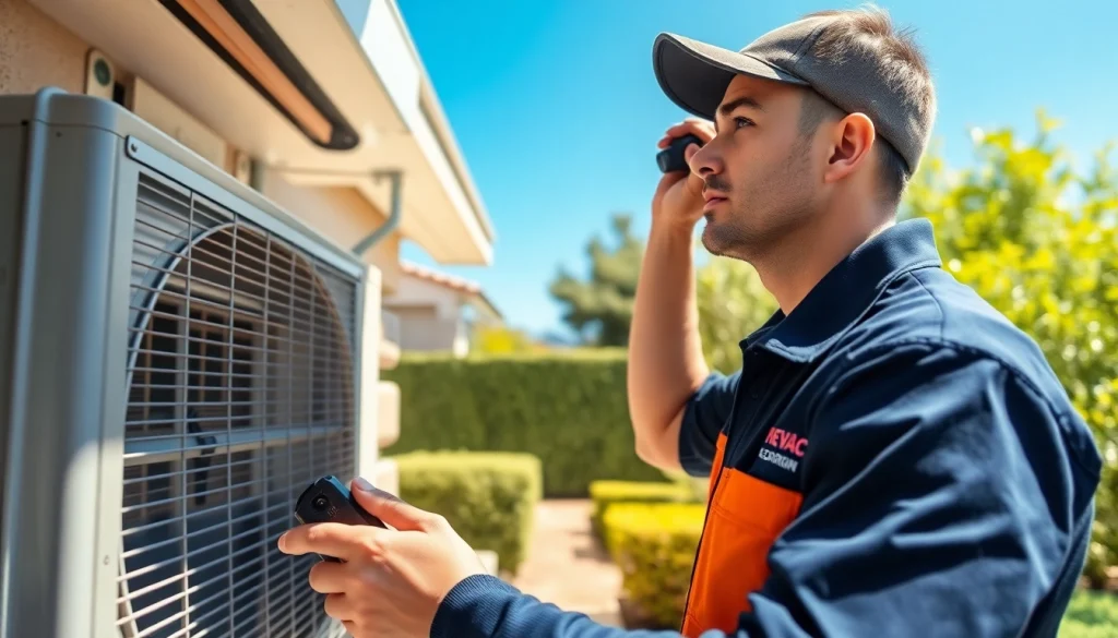 Technician servicing a Scottsdale AC unit, showcasing expertise and professionalism.