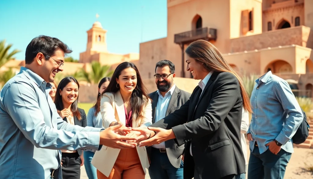 Équipe engagée dans des activités de team building maroc, renforçant la collaboration et la camaraderie.