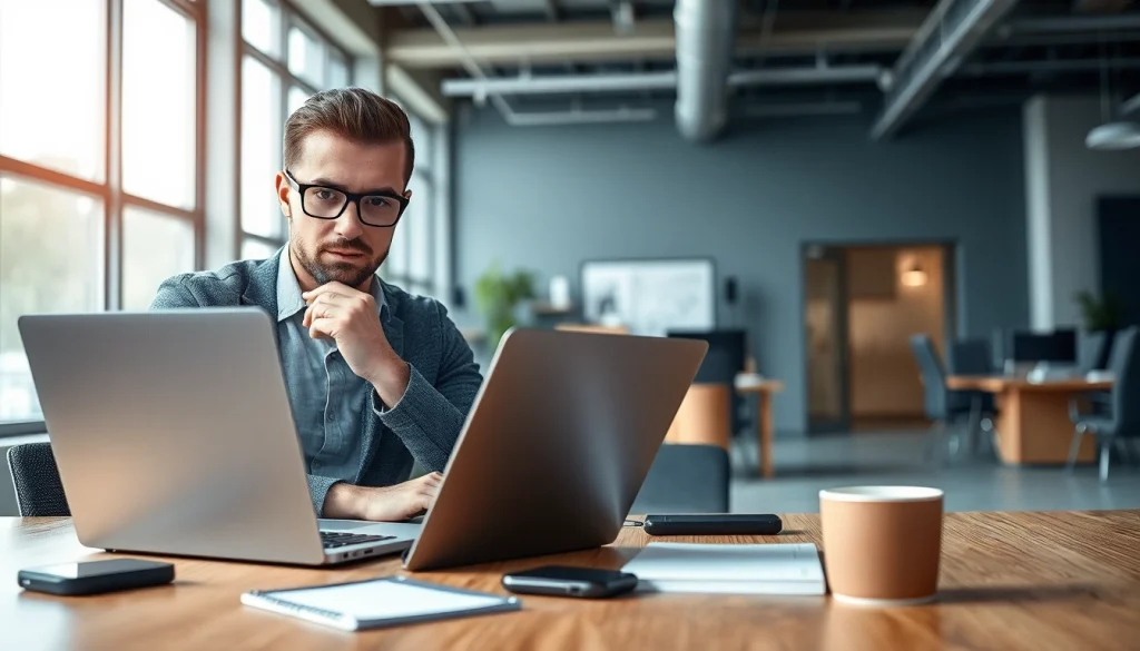 Empower your business with IT Fredericksburg solutions in a modern office setting.