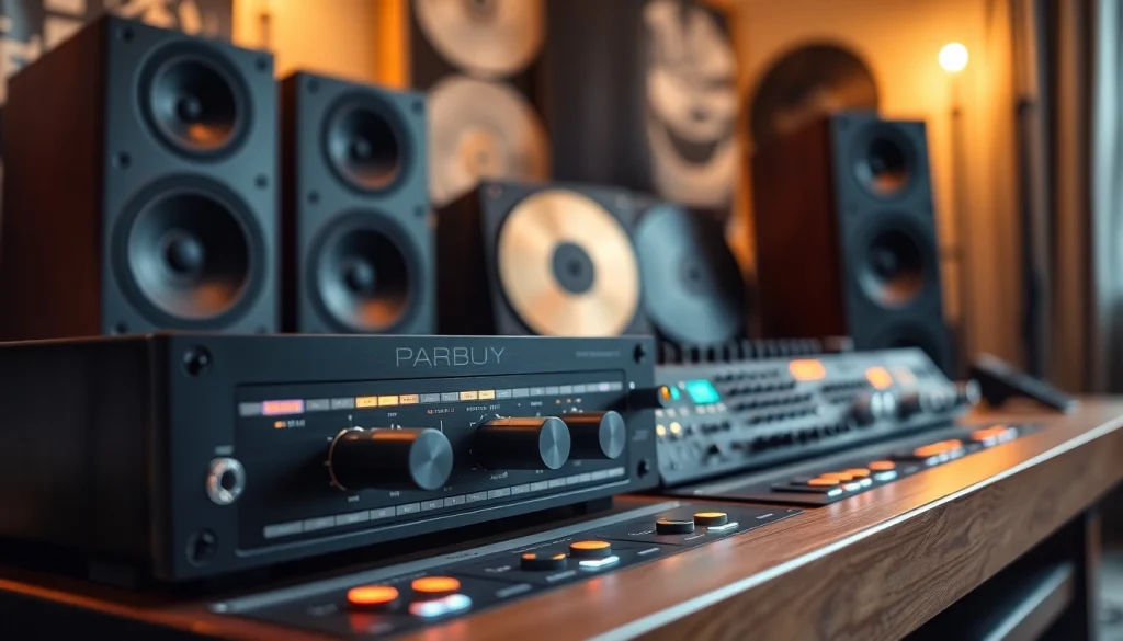 Engage with the professional audio hardware player showcased at https://hardwareplayer.com, highlighting modern designs and studio ambiance.