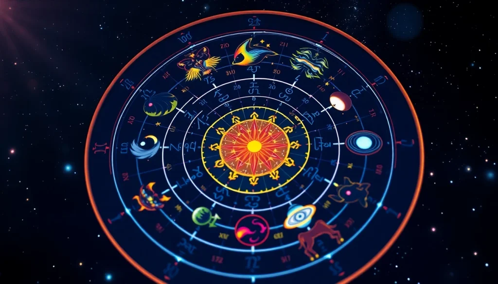Verstehen Sie Ihr Geburtshoroskop mit einem detaillierten astrologischen Diagramm