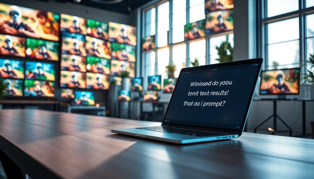 Generate engaging visuals with KlingAI Prompts in a modern studio setting.