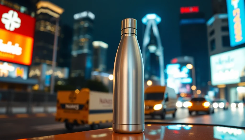 Nangs sydney delivery service featuring a prominent cream charger in a vibrant city setting.