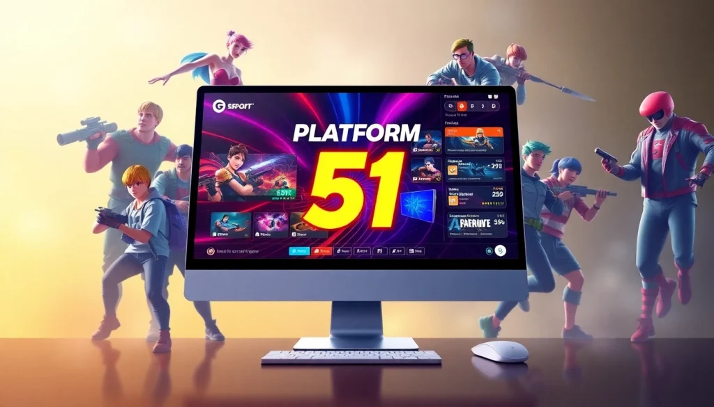 Experience the excitement of 51 game with its engaging e-sport interface and colorful gaming characters.