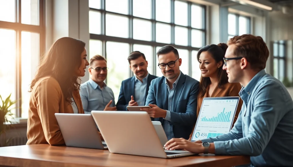 Enhance ecommerce tax automation solutions with a focused business team collaborating.