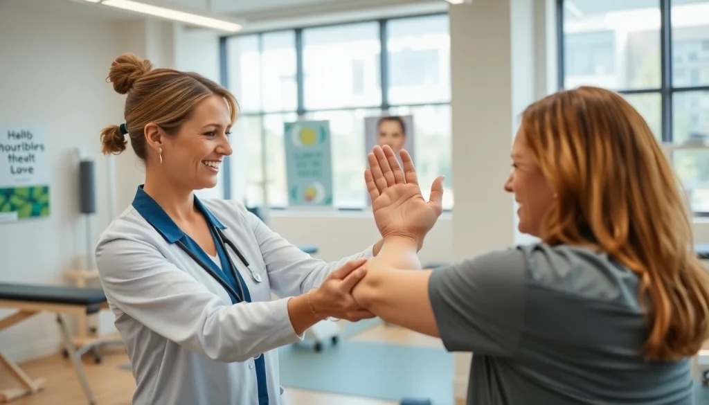 Empower your recovery with expert physiotherapy near me in a serene clinical setting.