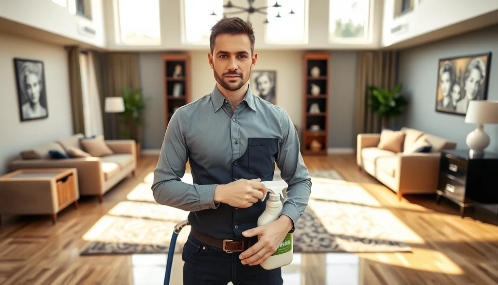Professional bond cleaning Logan service ensuring spotless results in a well-lit living room setting.