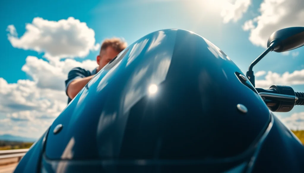 Install a motorcycle windscreen with high-quality materials and precision.