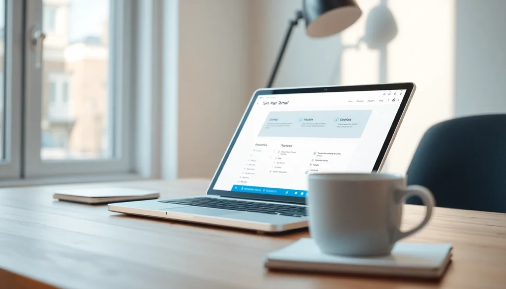 Generate a secure temp mail effortlessly with a user-friendly interface displayed on a device.