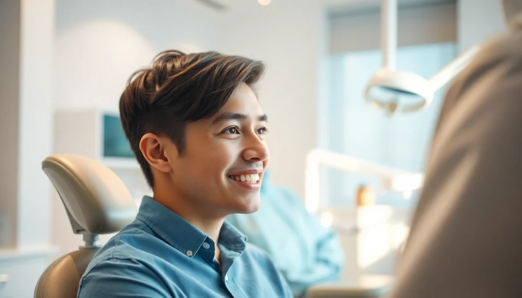 Orthodontic consultation at Grand Strand Smile Spotlight with a smiling patient.